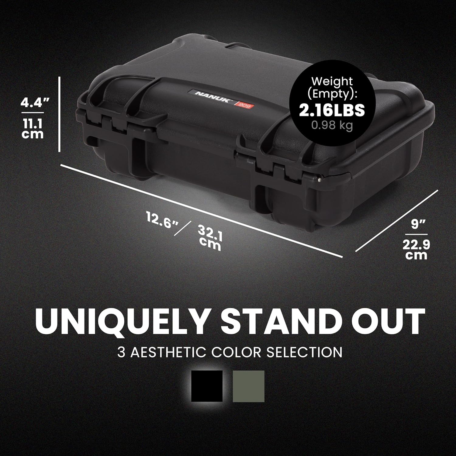 NANUK 909 Classic Pistol Case