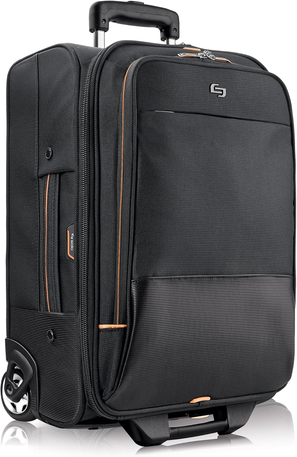 Solo New York Carry On Luggage - Softside Wheeled Overnighter with 15.6in Laptop Pocket