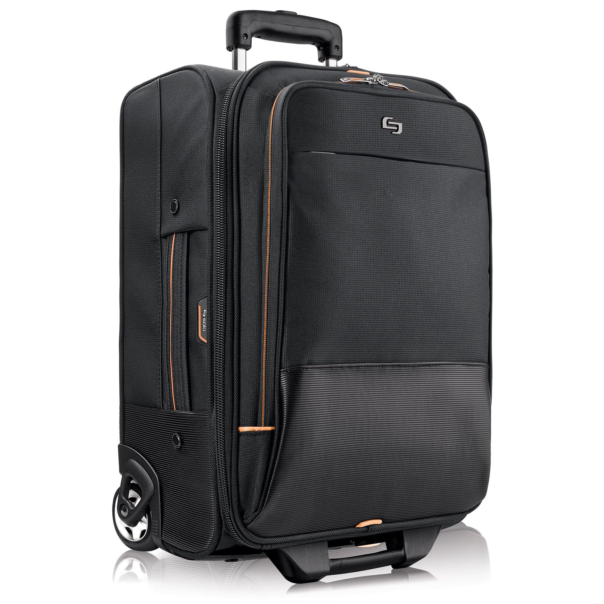 Solo New York Carry On Luggage - Softside Wheeled Overnighter with 15.6in Laptop Pocket