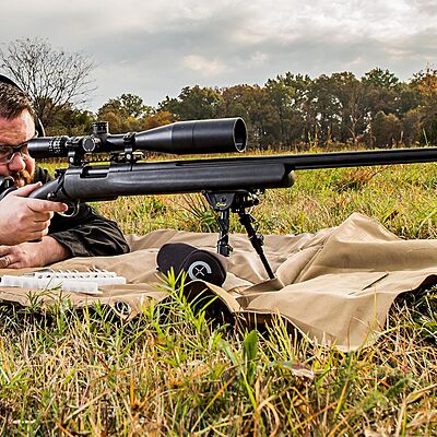 CALDWELL XLA Pivot Bipod with Adjustable Notched Legs and Slim Folding Design