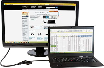 StarTech.com Mini DisplayPort to HDMI or VGA 2-in-1 Travel Adapter