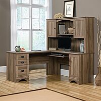 Sauder Harbor View L-Shaped Corner Computer Desk