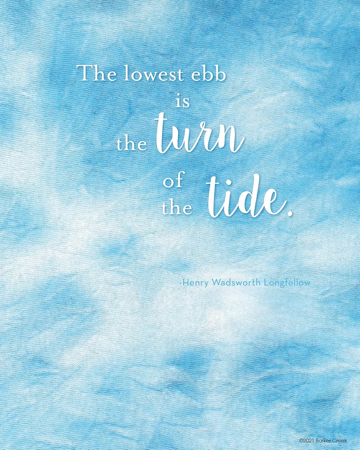 BARKER CREEK Art Prints Set of 12, Dancing in the Rain, Set of Inspirational Art Prints from Tie-Dye and Ombré Collection