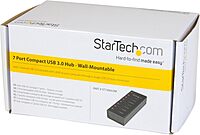 StarTech.com 7 Port USB 3.0 Hub (5 Gbps) - Metal Enclosure - Desktop or Wall Mountable