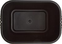 Sparco Rectangular Wastebasket, 7 Gallons, 15in x 14 1/2in, Black