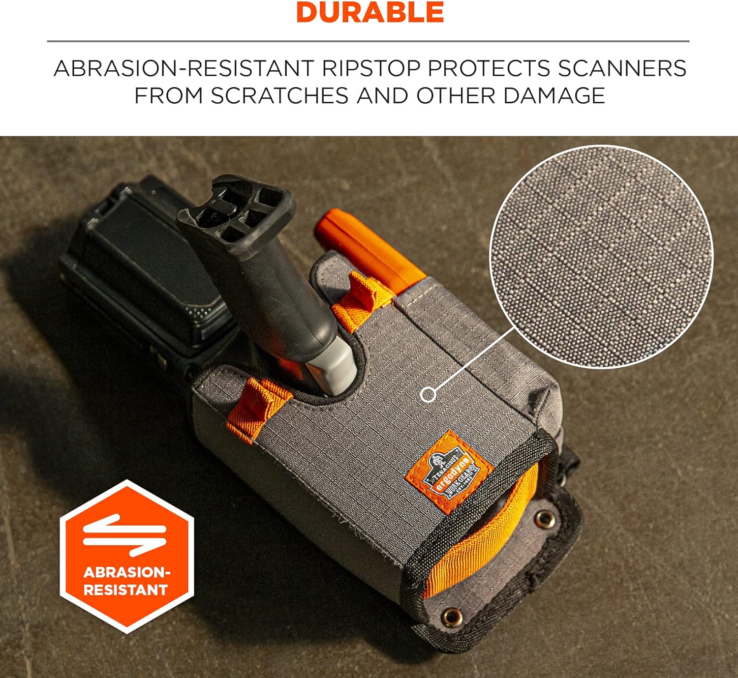 Ergodyne Squids 5543 Barcode Scanner Holder Mount with Fastener Straps