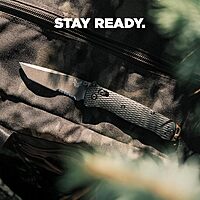 BENCHMADE Bailout 537 EDC/Tactical Knife, Tanto Blade, Aluminum Handle