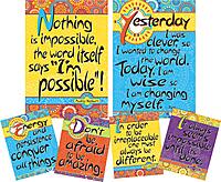 BARKER CREEK Art Print and Poster Set, Inspirational Classroom Decor