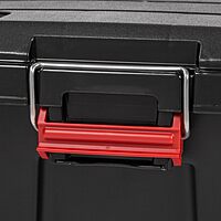 IRIS Weathertight Plastic Storage Containers With Latch Lids, 15 3/8in x 16in x 30in, Black, Case Of 4