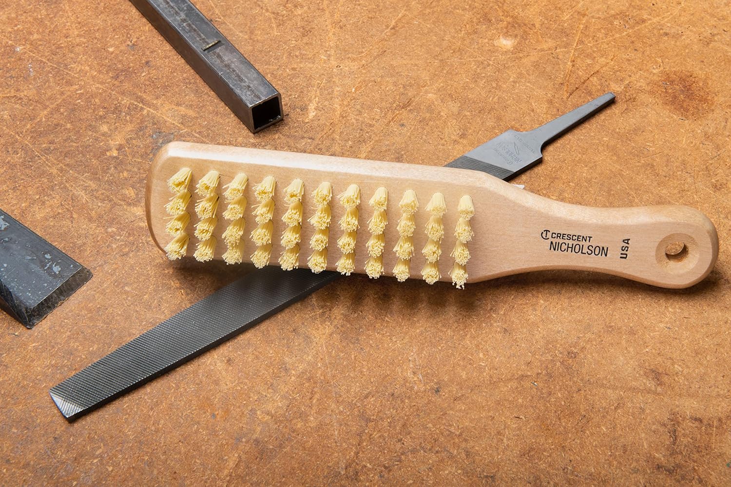 Crescent Nicholson 10" File Card and Brush | 21467