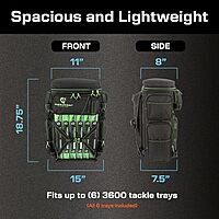 EVOLUTION OUTDOOR Evolution Fishing Drift Series 3600 Tackle Backpack