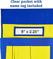 Carson Dellosa 15"W x 19"H Chairback Buddy Desk Chair Back Pocket Organizer