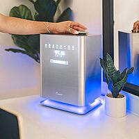 Crane Ultrasonic Warm & Cool Mist Air Humidifier for Bedroom, Top Fill, UV Light, 1.2 Gallon Tank, 500 Sq Ft Coverage