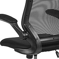 Flash Furniture Kale Mid-Back Swivel Office Chair with Adjustable Foot Ring, Lumbar Support, and Seat Height