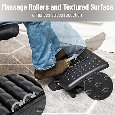 MIND READER Adjustable Ergonomic Foot Rest
