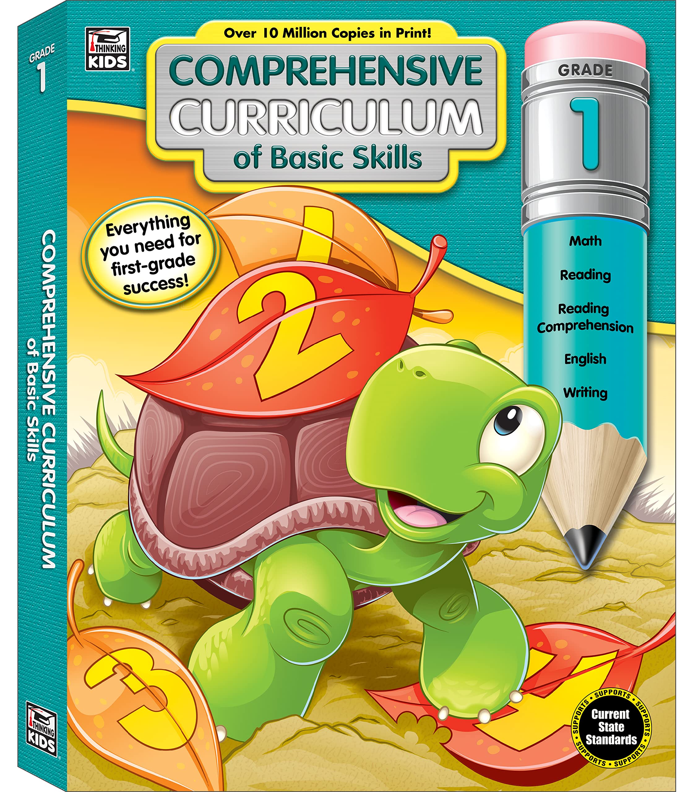 Carson Dellosa Comprehensive Curriculum of Basic Skills 1st Grade Workbook, Reading Comprehension, Language Arts, Spelling