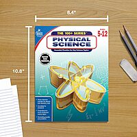 Carson Dellosa | The 100 Series: Physical Science Workbook | Grades 5-12, Science, 128pgs (Volume 14)