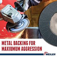 Weiler Tiger 7 in Type 29 Zirconia Alumina Flap Disc, Aluminum Backing