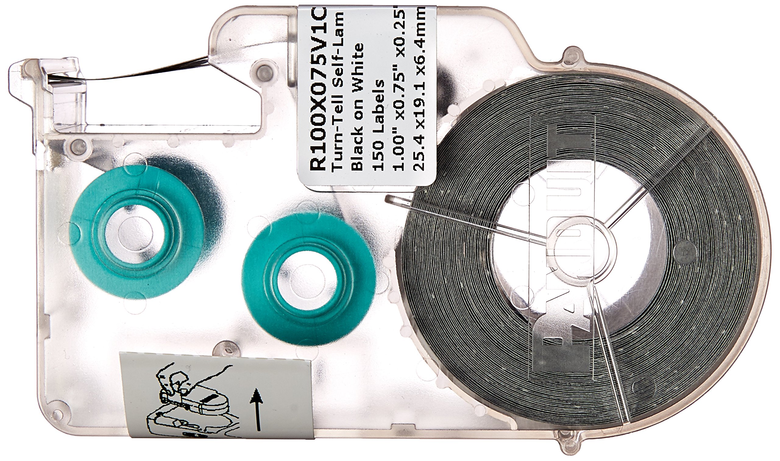 PANDUIT Turn-Tell P1 Label Cassette Self-Laminated Vinyl Wire/Cable Labels