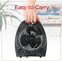 BLACK+DECKER Lightweight Space Heater for Indoor Use, 1500W Infrared Heater with Overheat Protection Black Heater