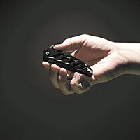 Schrade Delta Class Ventricle Tanto Folder 7in with 3in AUS-10 Steel Blade and Aluminum Handle for EDC