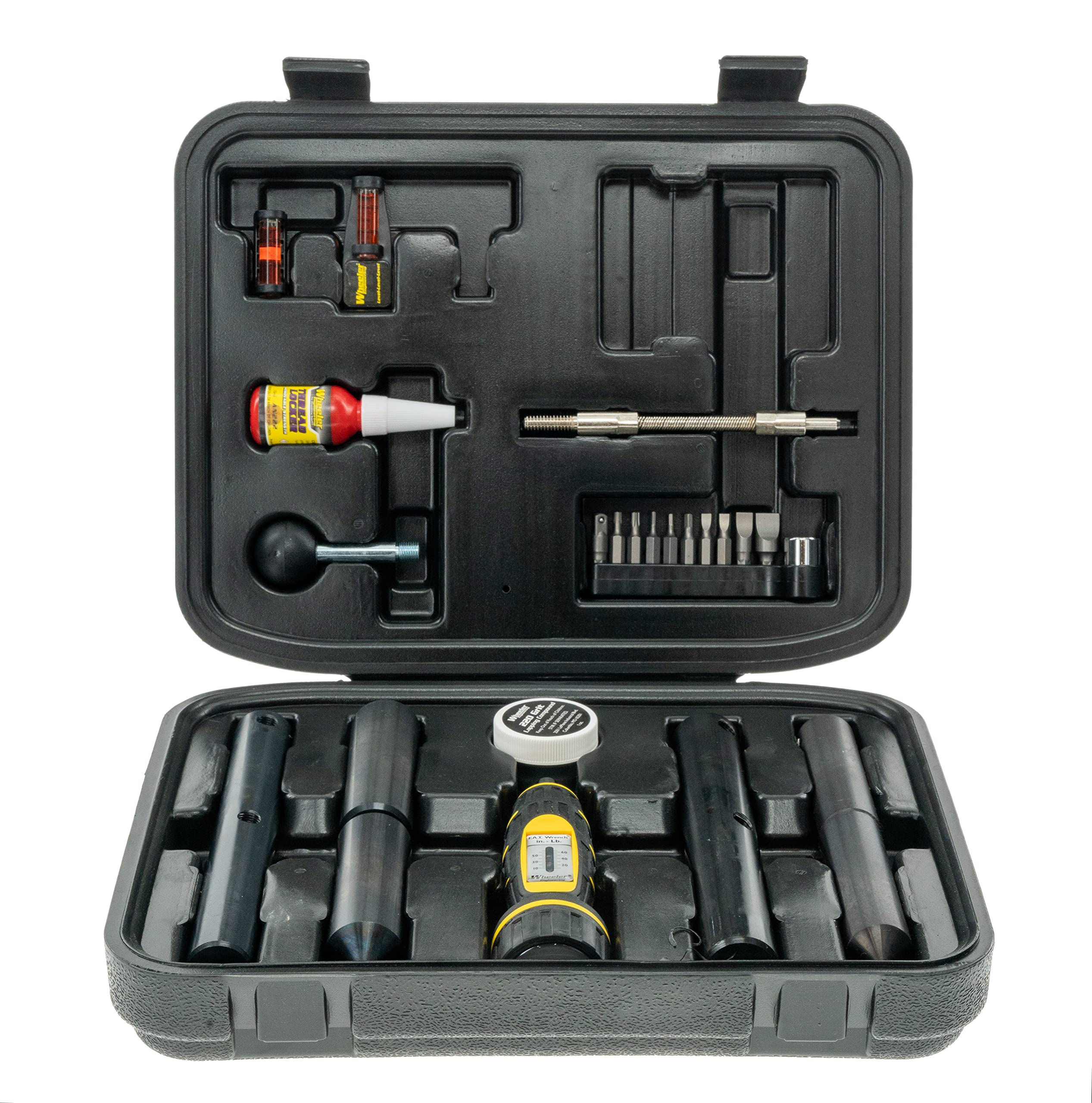 WHEELER Scope Mounting Kit with FAT Wrench, Reticle Leveling System, Bore Sighter and Storage Case