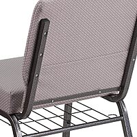 Flash Furniture HERCULES Series 21''W Padded Church Chair with Book Rack