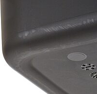 Sparco Rectangular Wastebasket, 7 Gallons, 15in x 14 1/2in, Black