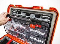 Nanuk 940 EMS Emergency Medical Service/First Aid Hardcase with Lid Organizer and Divider System (Orange) 940 EMS Orange