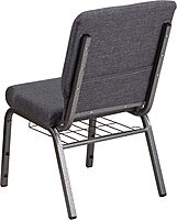 Flash Furniture HERCULES Series 18.5''W Church Chair with Book Rack
