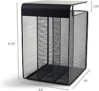 SAFCO Onyx Hanging Under-Desk Organizer, Steel Mesh