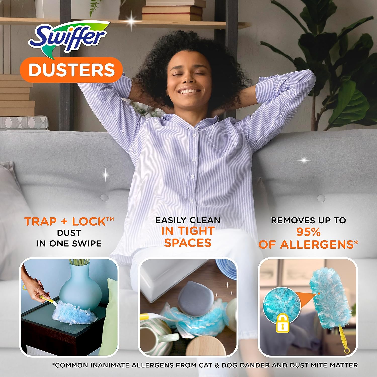 Swiffer Dusters Refill for Cleaning, Made by SWIFFER, Feather & Microfiber Duster Disposable Alternative