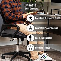 Mind Reader Air-Cloud Memory Foam Seat Cushion