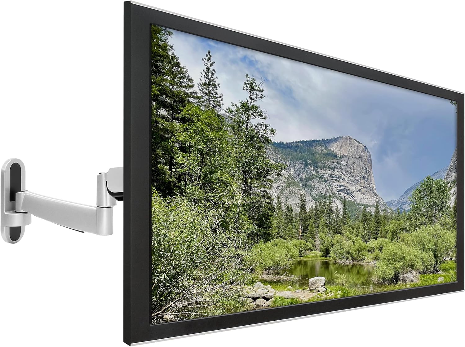 Mount-It! Height Adjustable TV Wall Mount Bracket with Counterbalance Gas Spring Arm