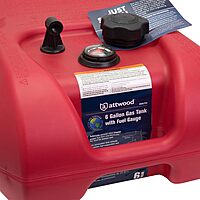 Attwood EPA and CARB Certified 6-Gallon Portable Marine Fuel Tank