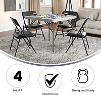 Flash Furniture Hercules Series Upholstered Metal Folding Chairs