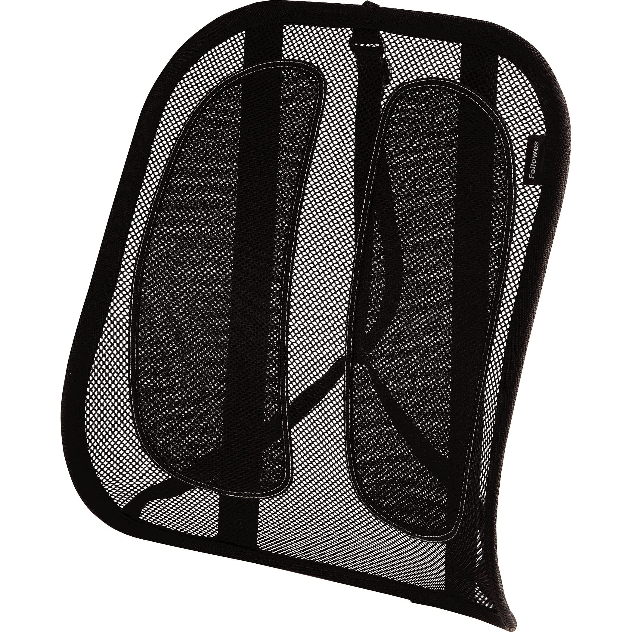 Fellowes Office Suites Mesh Back Support - Fellowes Office Suites Mesh Back Support - Strap Mount - Black - Mesh Fabric