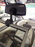 PTM Watersports Mirror/Bracket Kit w/VR-100 PRO Mirror & CFR-200 (Black)