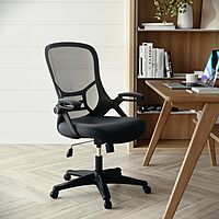 Flash Furniture Porter High-Back Mesh Ergonomic Swivel Office Chair with Adjustable Lumbar Support and Flip-Up Armrests