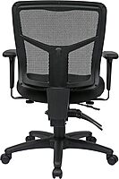 Office Star ProGrid Breathable Mesh Back Manager's Office Chair with Built-in Lumbar Support and 2-Way Adjustable Padded