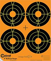 CALDWELL Orange Peel Bullseye Targets with Flake Off Material and Strong Adhesive