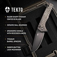TEKTO F3 Charlie Button Lock Folding Knife
