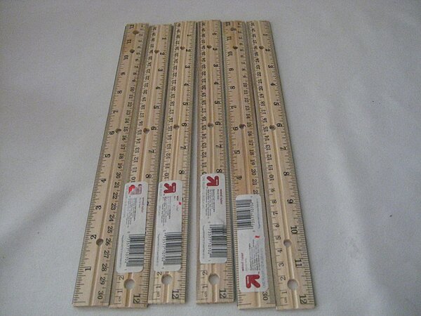 Westcott Wood Ruler, 12in