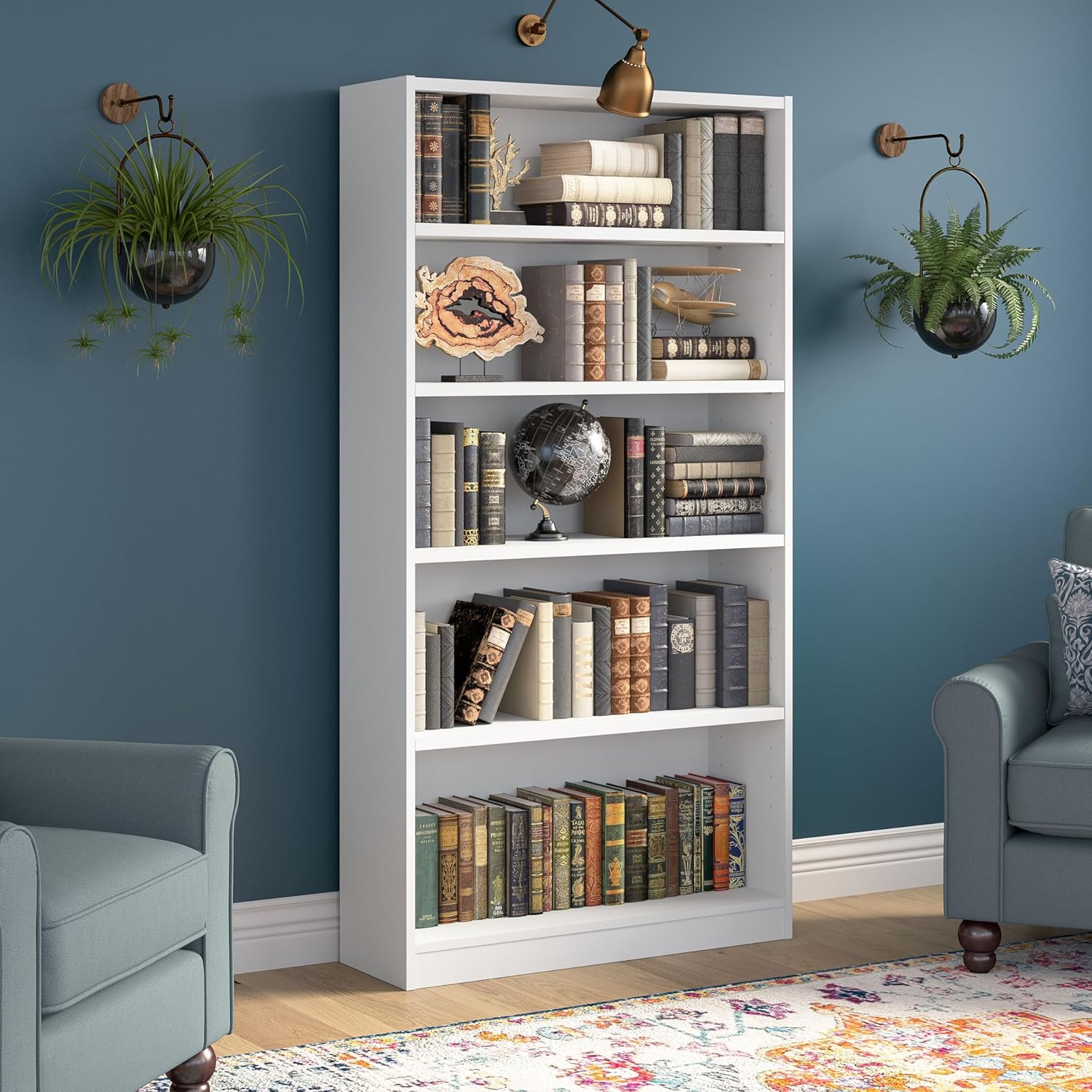Bush Furniture Universal Bookcase - Storage and Display Bookshelf for Home or Office