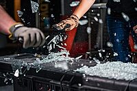 Smith & Wesson M&P Officer 7.25in High Carbon S.S. Ultra Glide Folding Knife with 3.25in Tanto Blade and G10 Handle