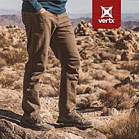 VERTX Defiance Men's Tactical Jeans, Relaxed Fit Stretch, 11 Pockets