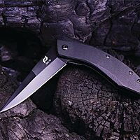 Schrade Delta Class Landshark Folder 7.125in with 3.125in AUS-10 Steel Blade and G10 Handle for EDC