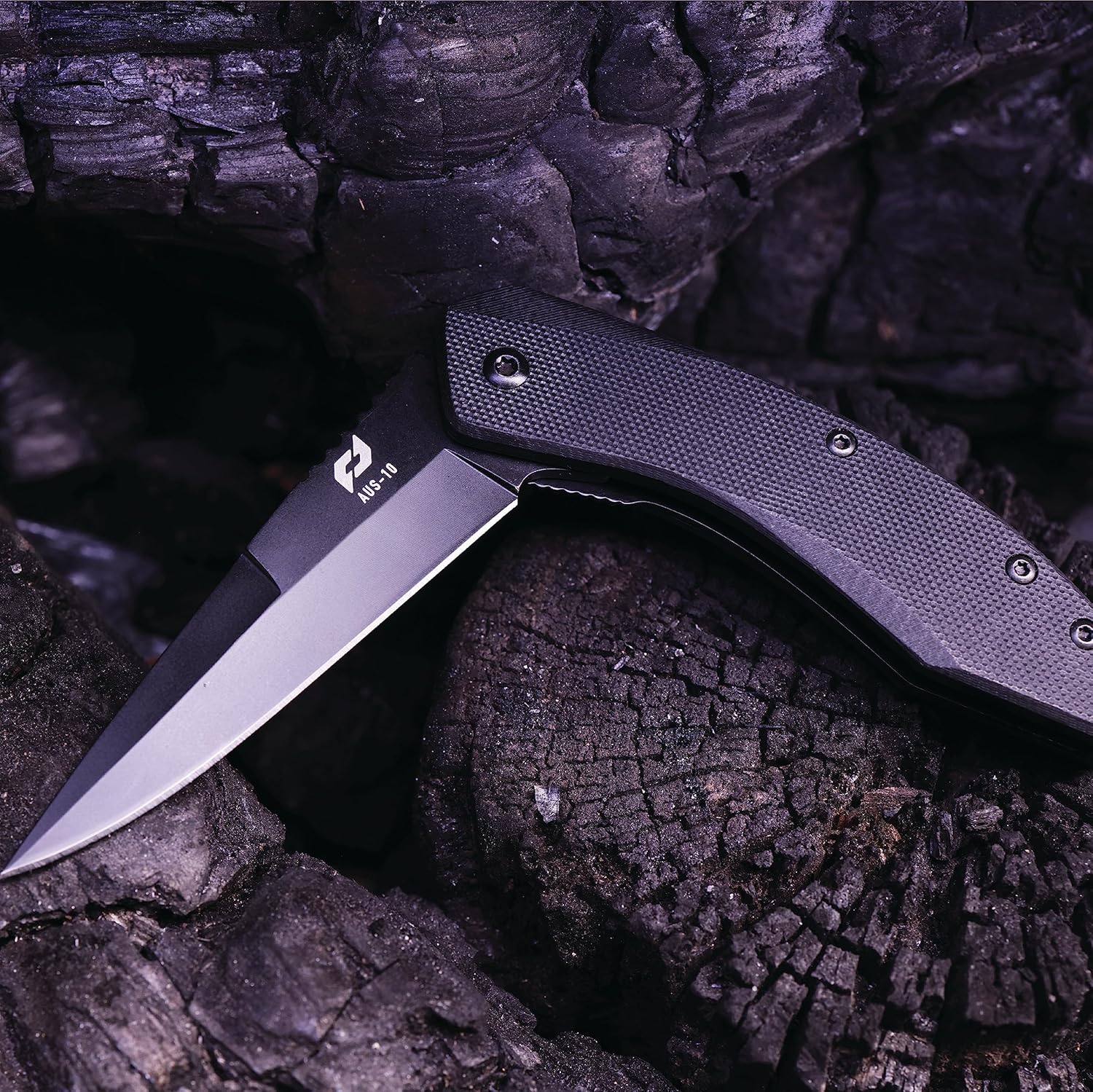 Schrade Delta Class Landshark Folder 7.125in with 3.125in AUS-10 Steel Blade and G10 Handle for EDC