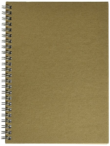 Nature Saver Hardcover Notebook, 8-1/4 x 5-7/8 in, Twin Wire, 80 Sheets (20205)