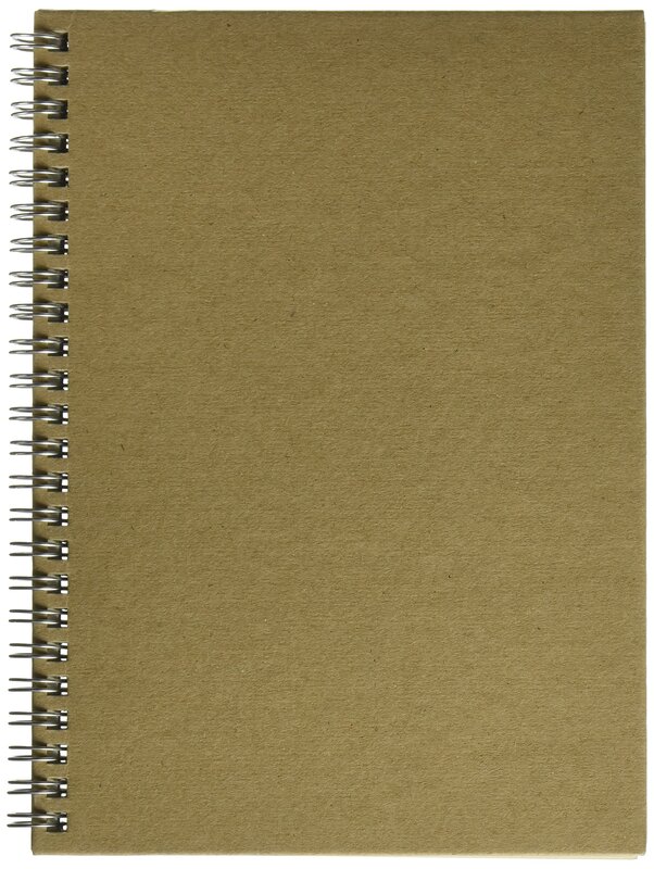 Nature Saver Hardcover Notebook, 8-1/4 x 5-7/8 in, Twin Wire, 80 Sheets (20205)